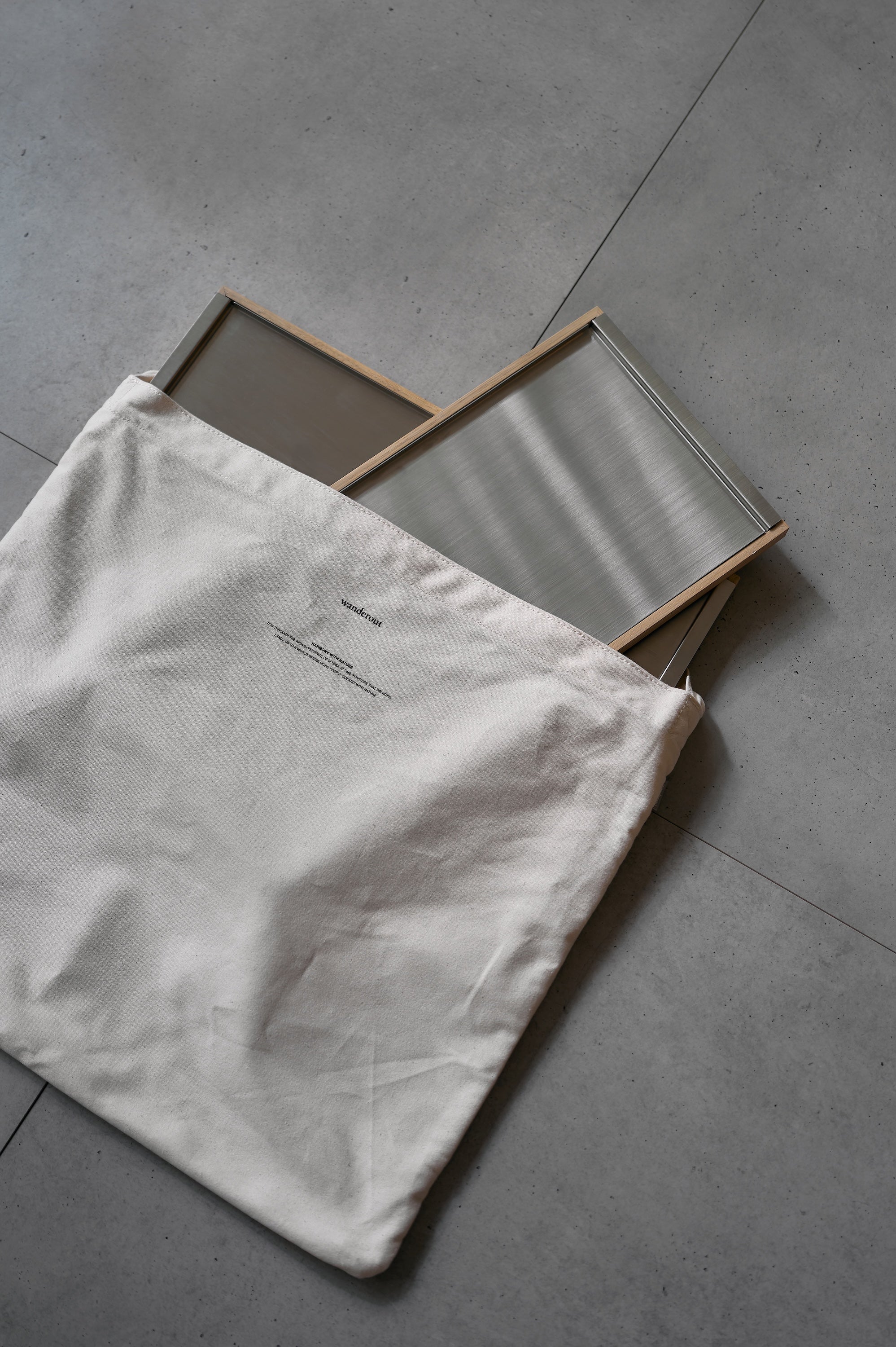Wanderout / Square Big Tote - Gray