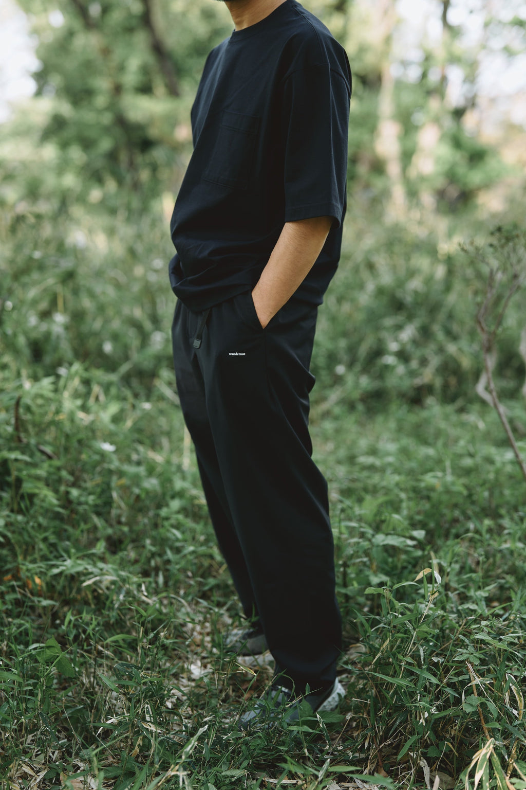 Wanderout / Pocket T-Shirt - Navy