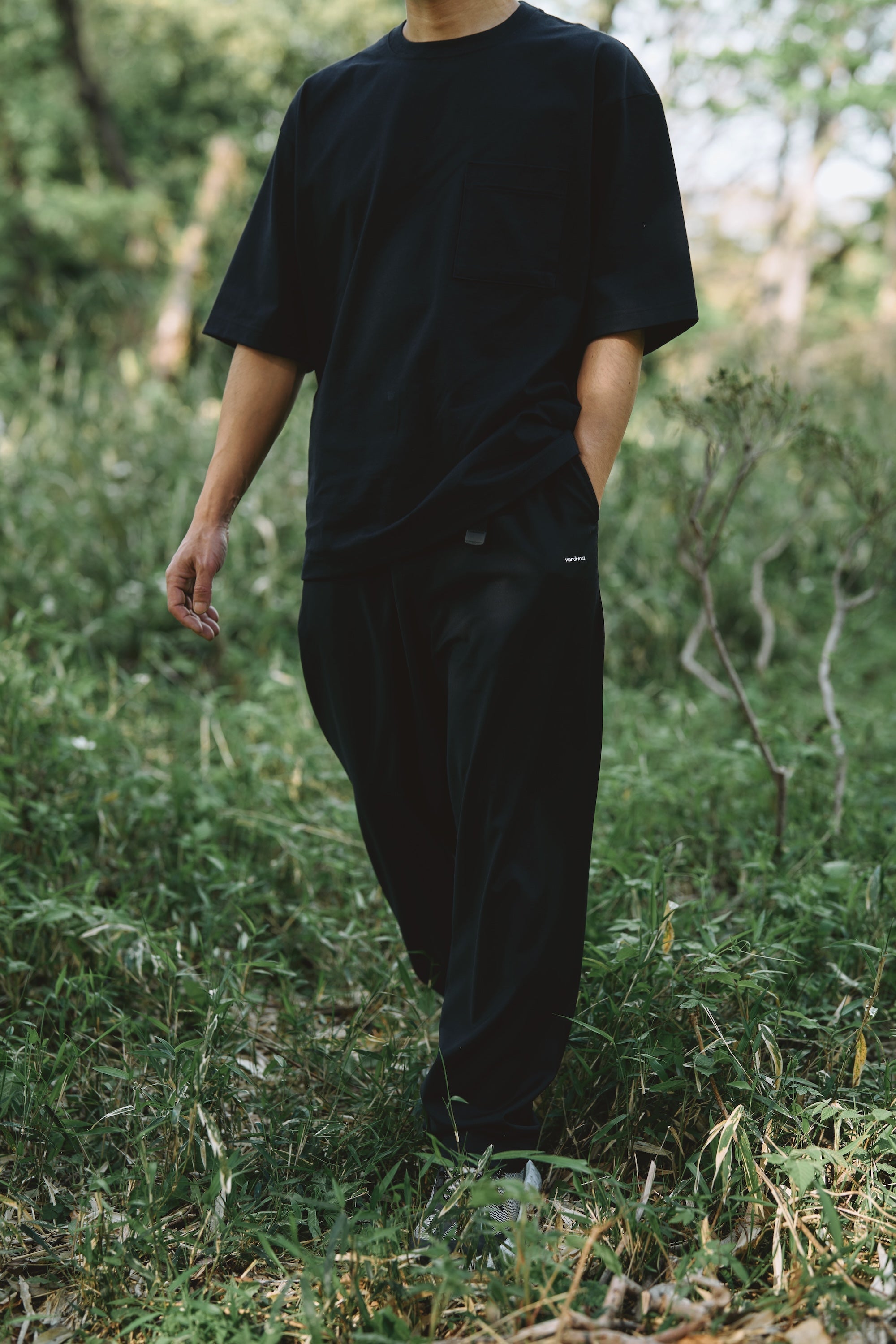 Wanderout / Pocket T-Shirt - Navy