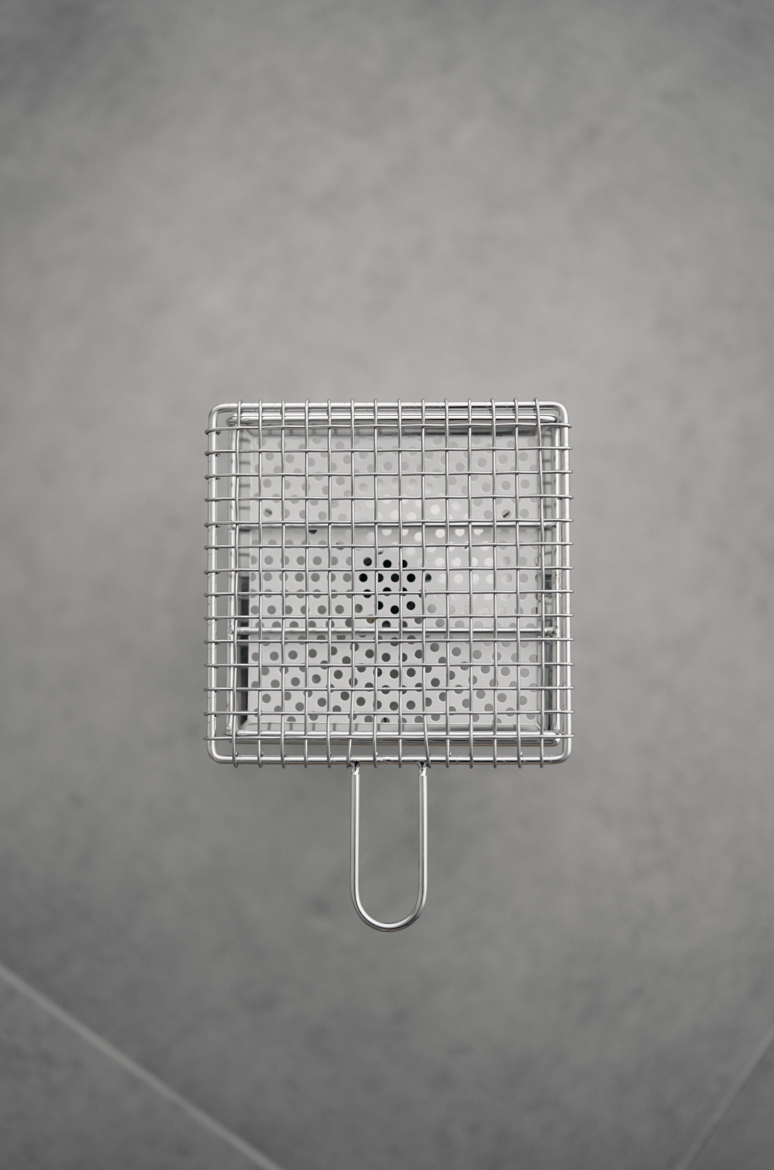 金網つじ / Ceramic Grill with Handled Tray