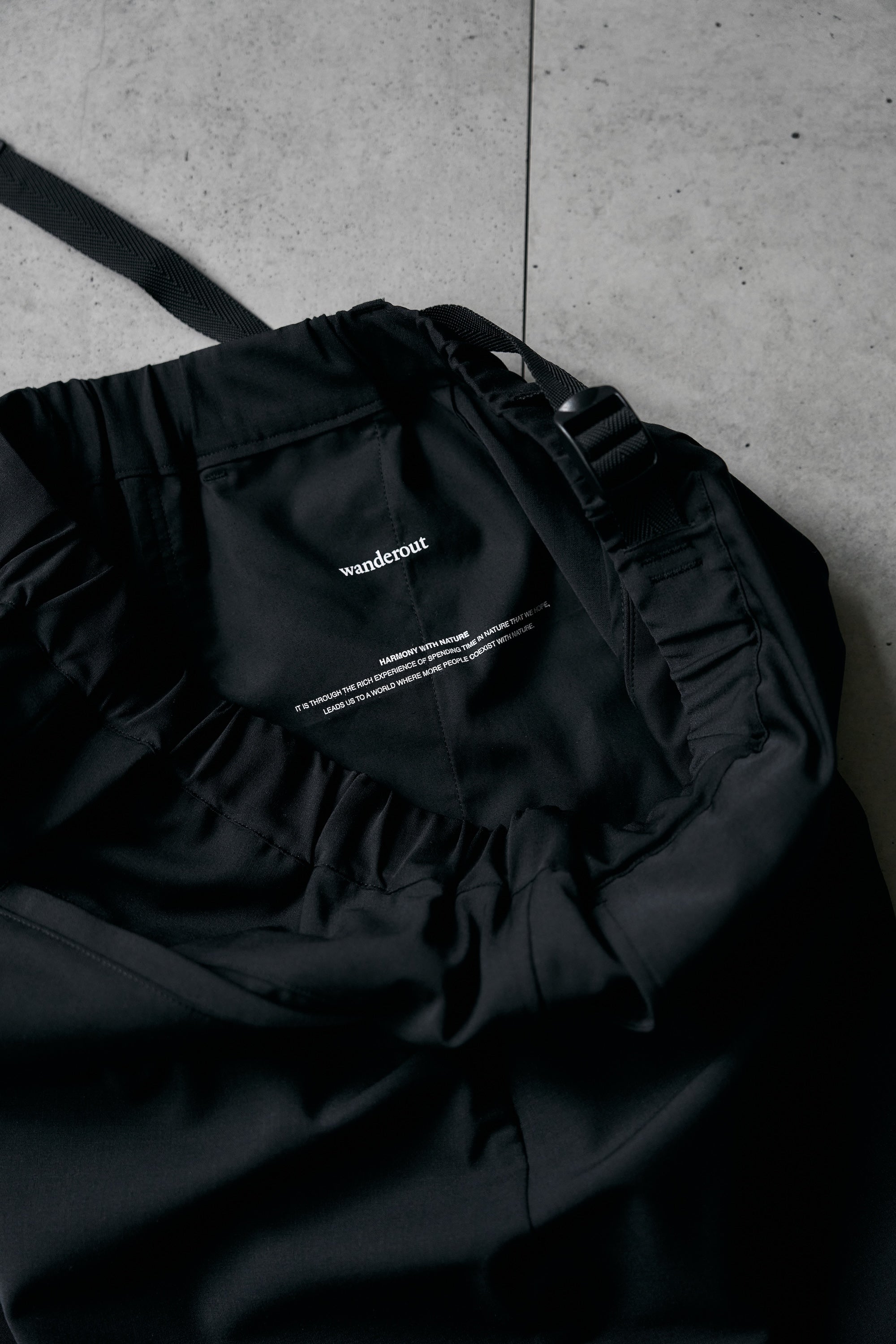 Wanderout / Summer Wool Easy Pants - Black
