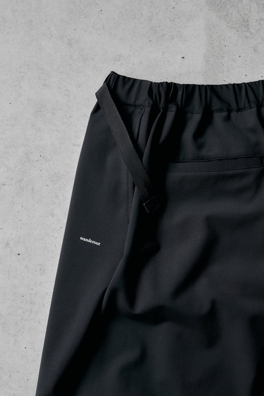 Wanderout / Summer Wool Easy Pants - Black
