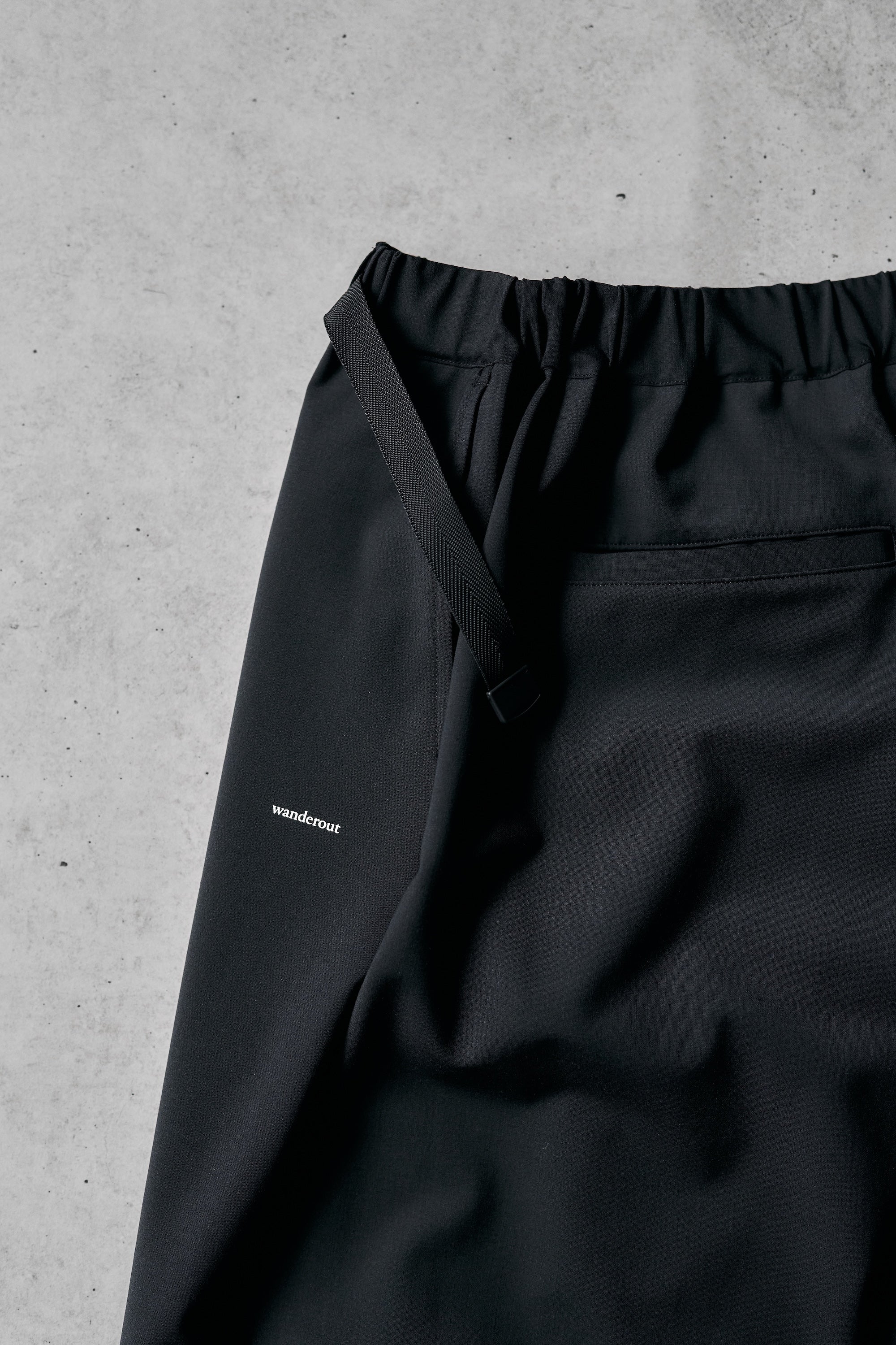 Wanderout / Summer Wool Easy Pants - Black