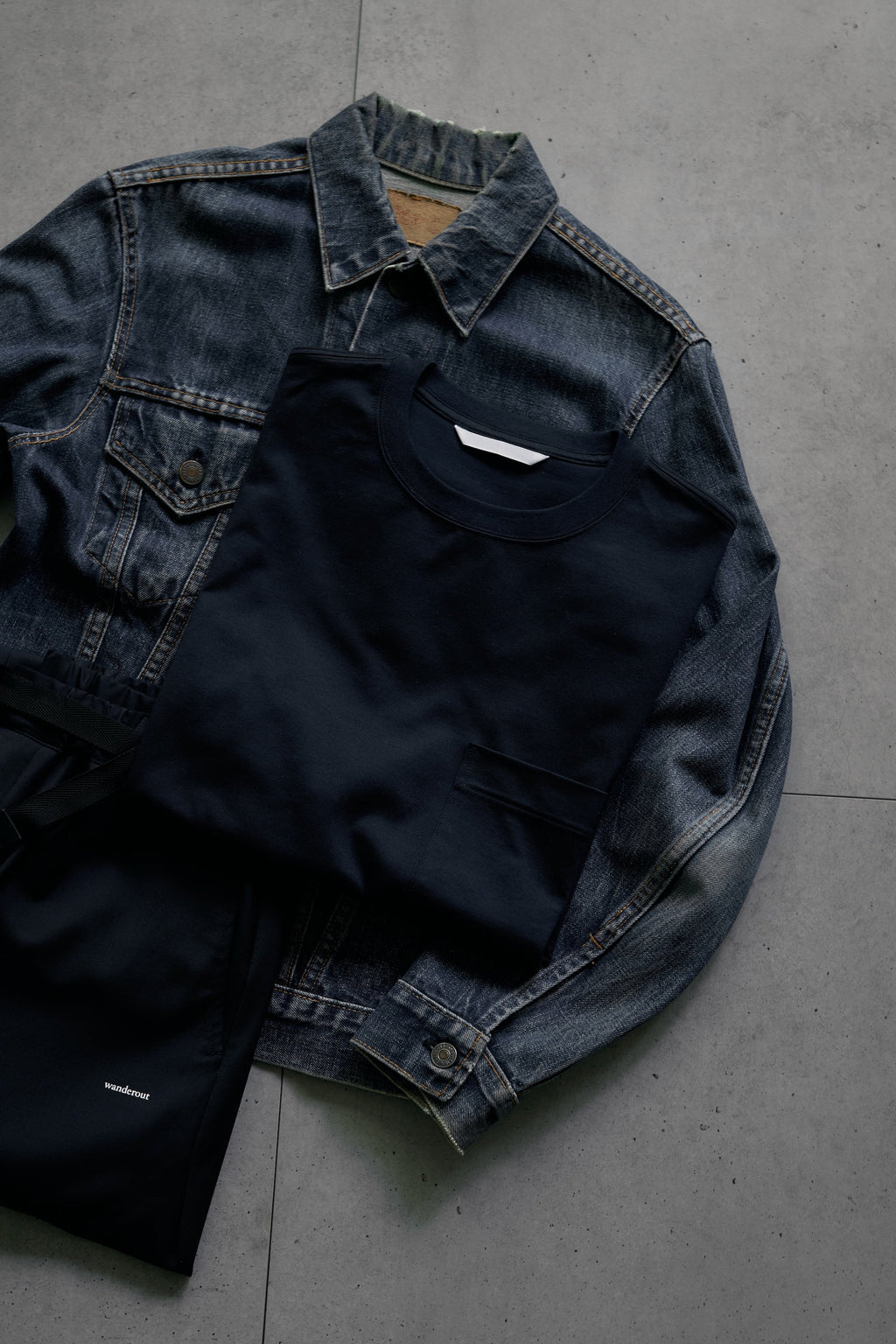 Wanderout / Summer Wool Easy Pants - Navy