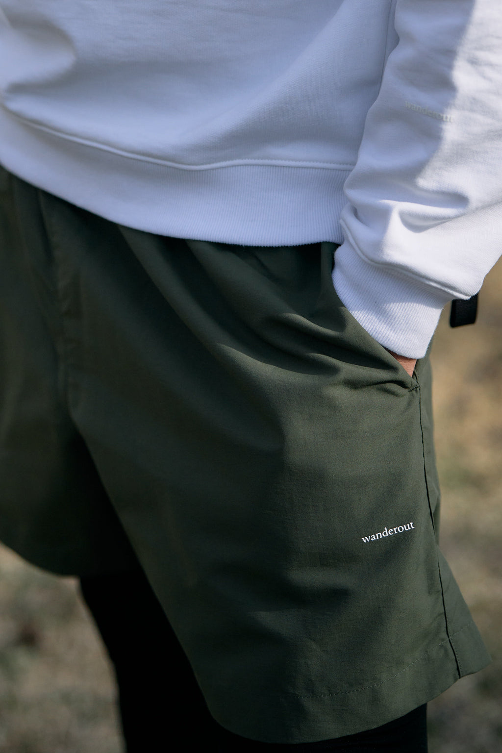 Wanderout / Lightweight Sweat Crewneck - Off White