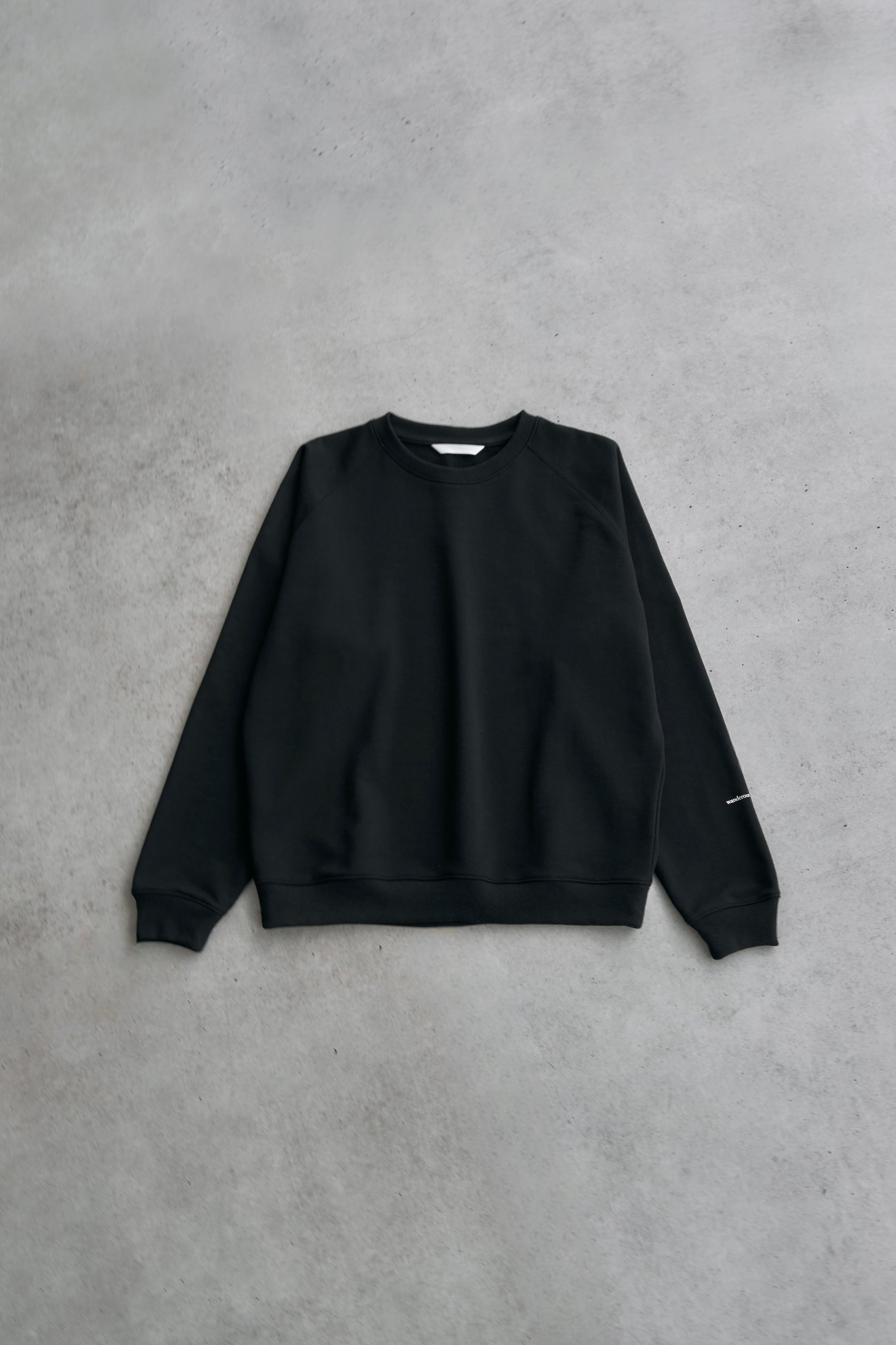 Wanderout / Lightweight Sweat Crewneck - Black