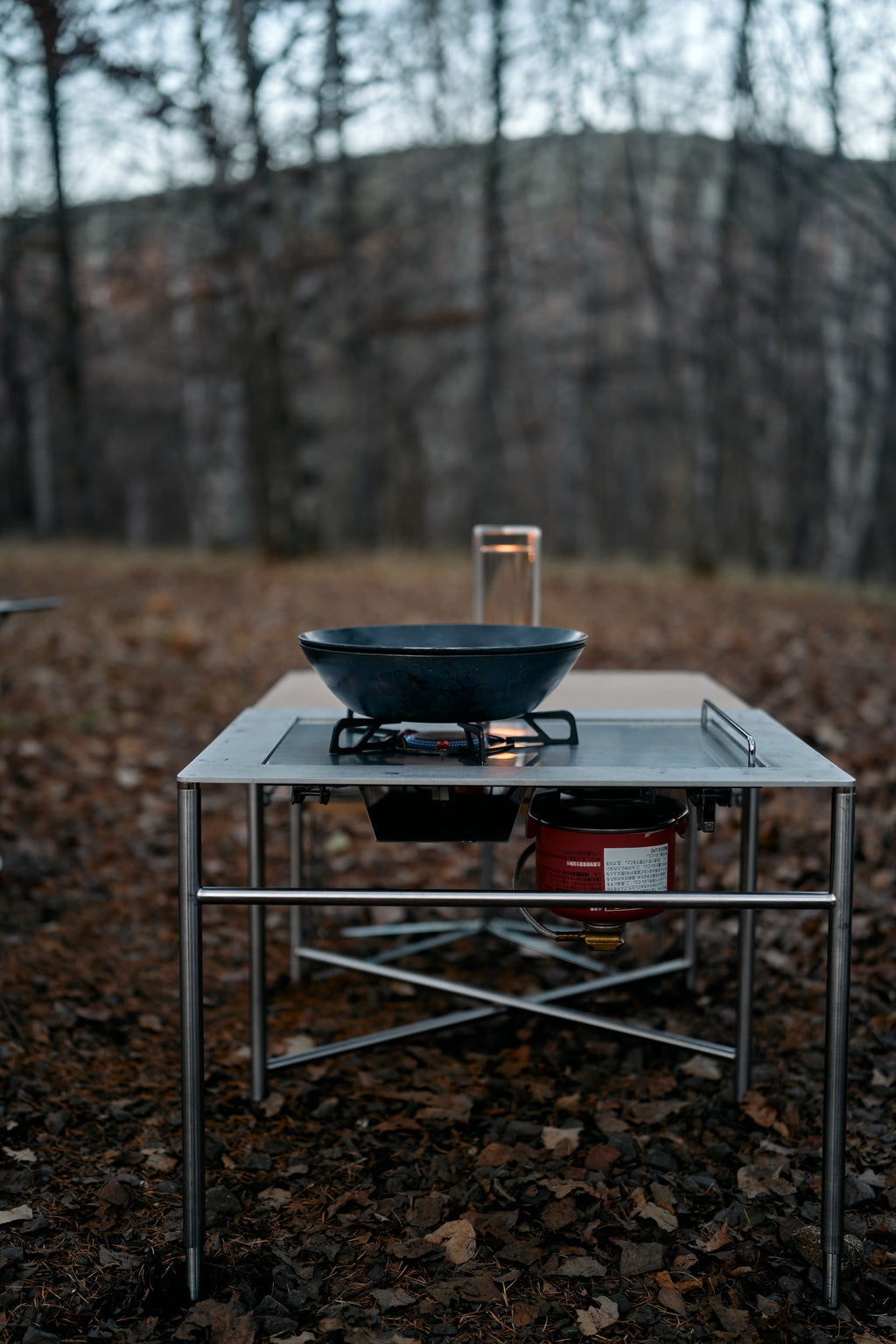 Wanderout / Hammered Iron Flat Frying Pan 22cm